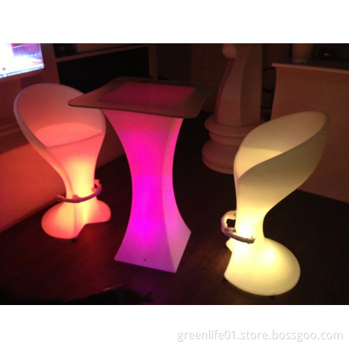 Glowing, Rechargeable, Portable to Use, LED Tables and Chairs